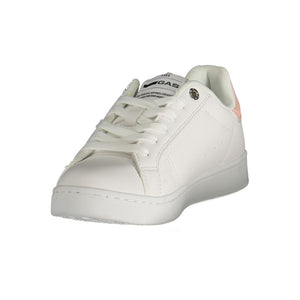 Weißer Polyester Damen Sneaker