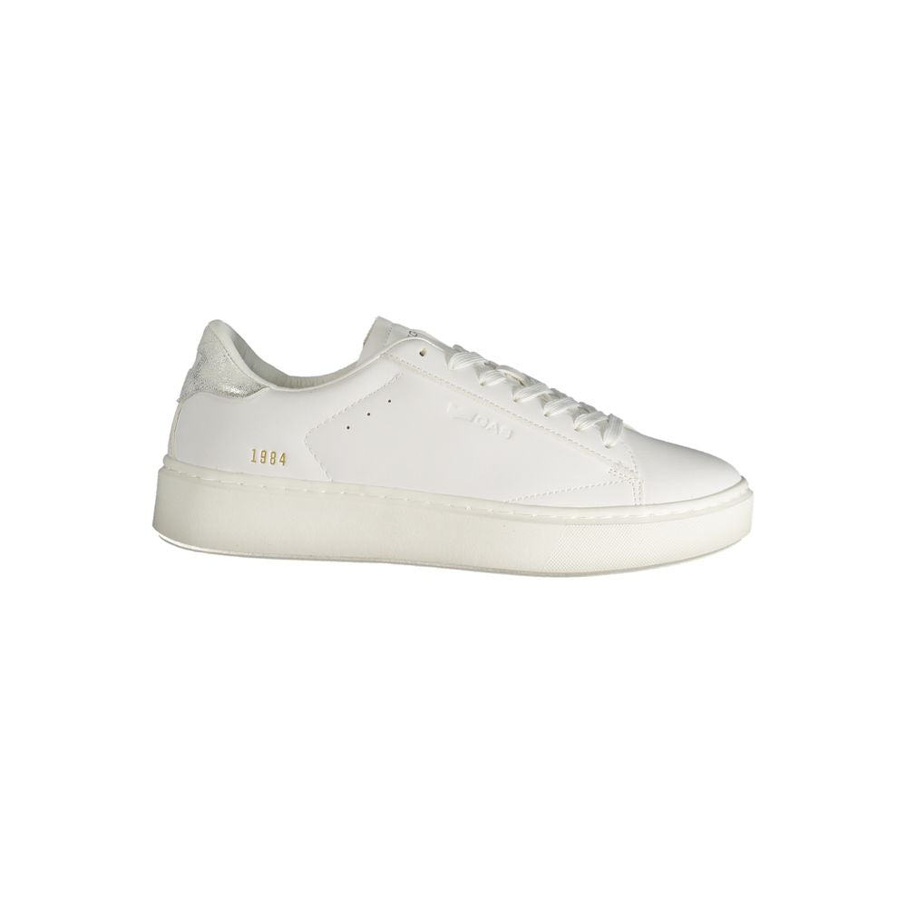 Weißer Polyester Damen Sneaker