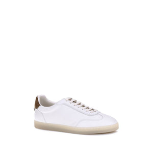 Weiße Kalbshaut Bos Taurus Sneakers mit niedrigem Schaft