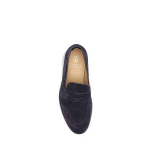 Elegante Blaue Gummisohle Slipper