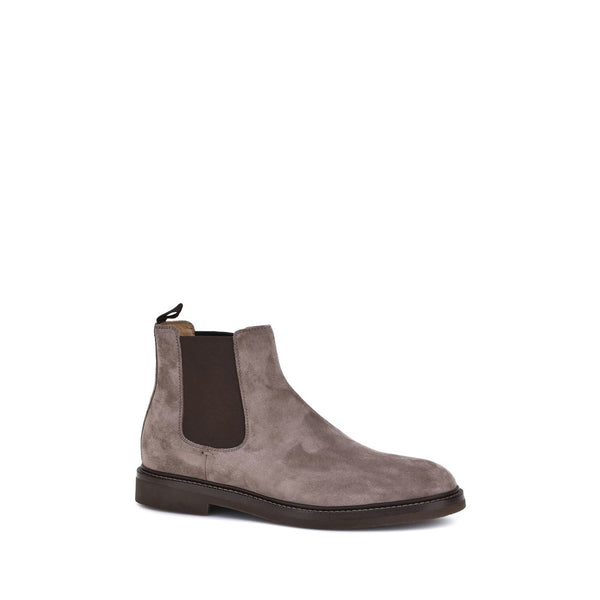Braune Kalbshaut Bos Taurus Chelsea-Stiefel