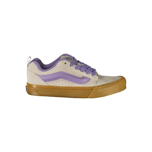 Graue Leder Damen Sneaker