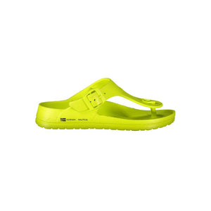 Gelbe Plastik Damen Sandale