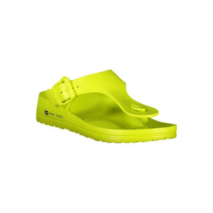 Gelbe Plastik Damen Sandale