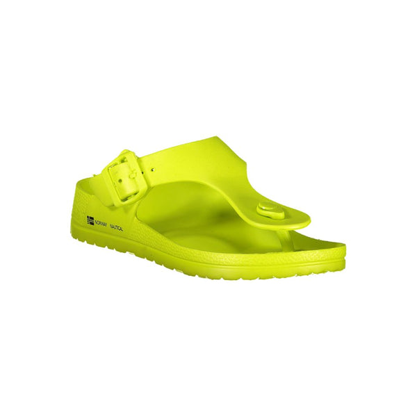 Gelbe Plastik Damen Sandale