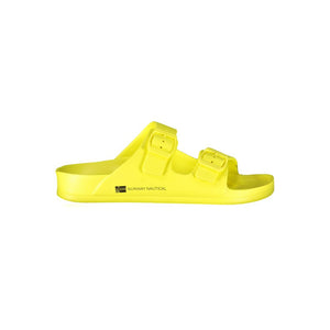 Gelbe Plastik Damen Sandale