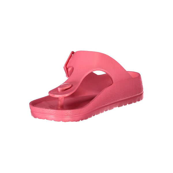 Rosa Plastik Damen Sandale