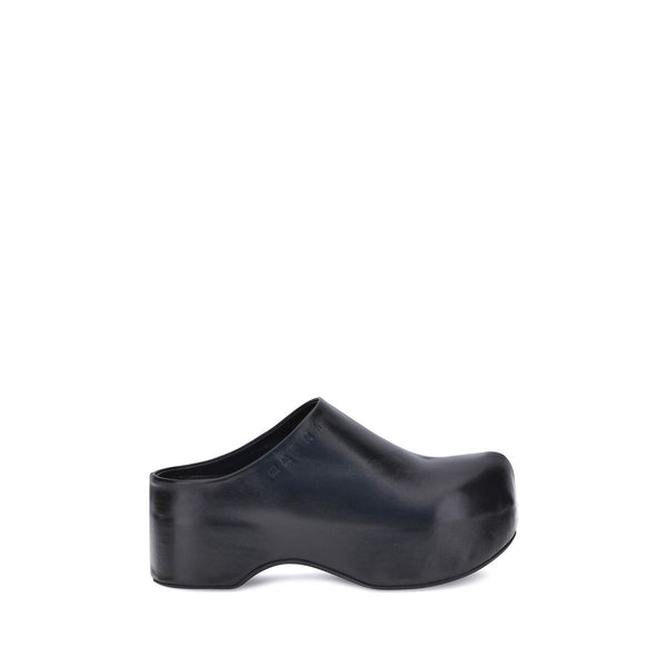 Schwarze Kalbshaut Bos Taurus Clogs