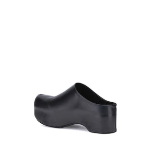 Schwarze Kalbshaut Bos Taurus Clogs