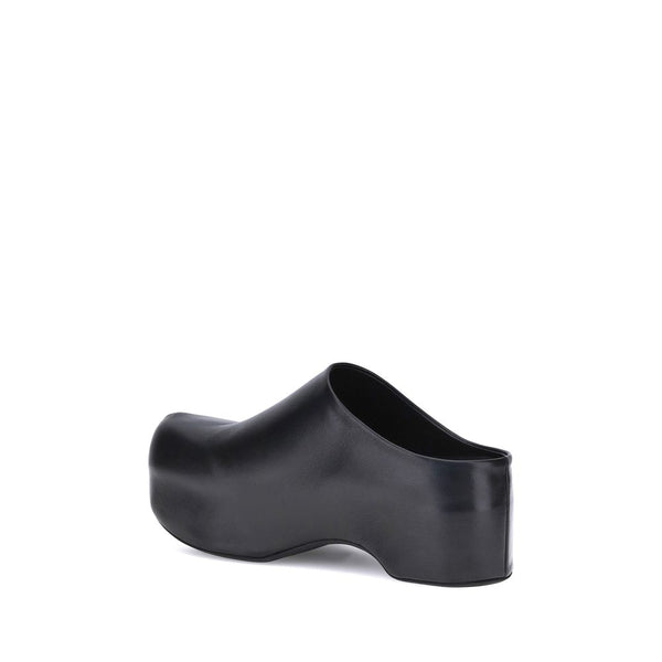 Schwarze Kalbshaut Bos Taurus Clogs