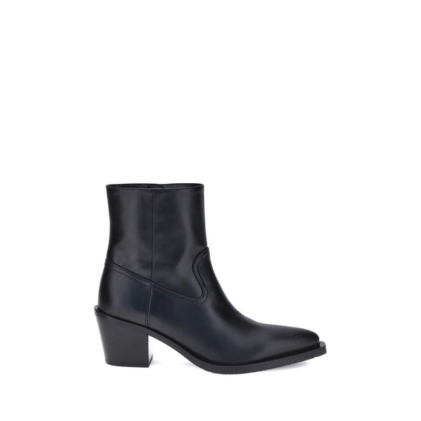 Schwarze Kalbshaut Bos Taurus Stiefeletten