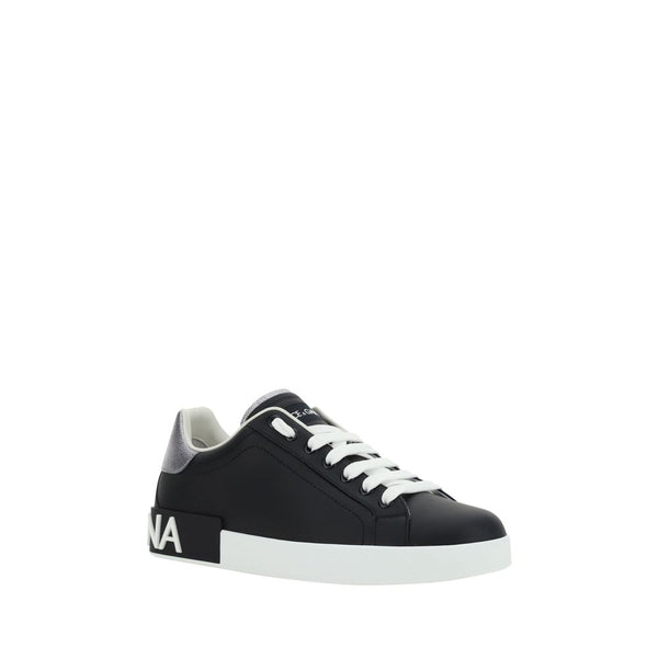 Schwarze Sneakers aus Kalbsleder Bos Taurus