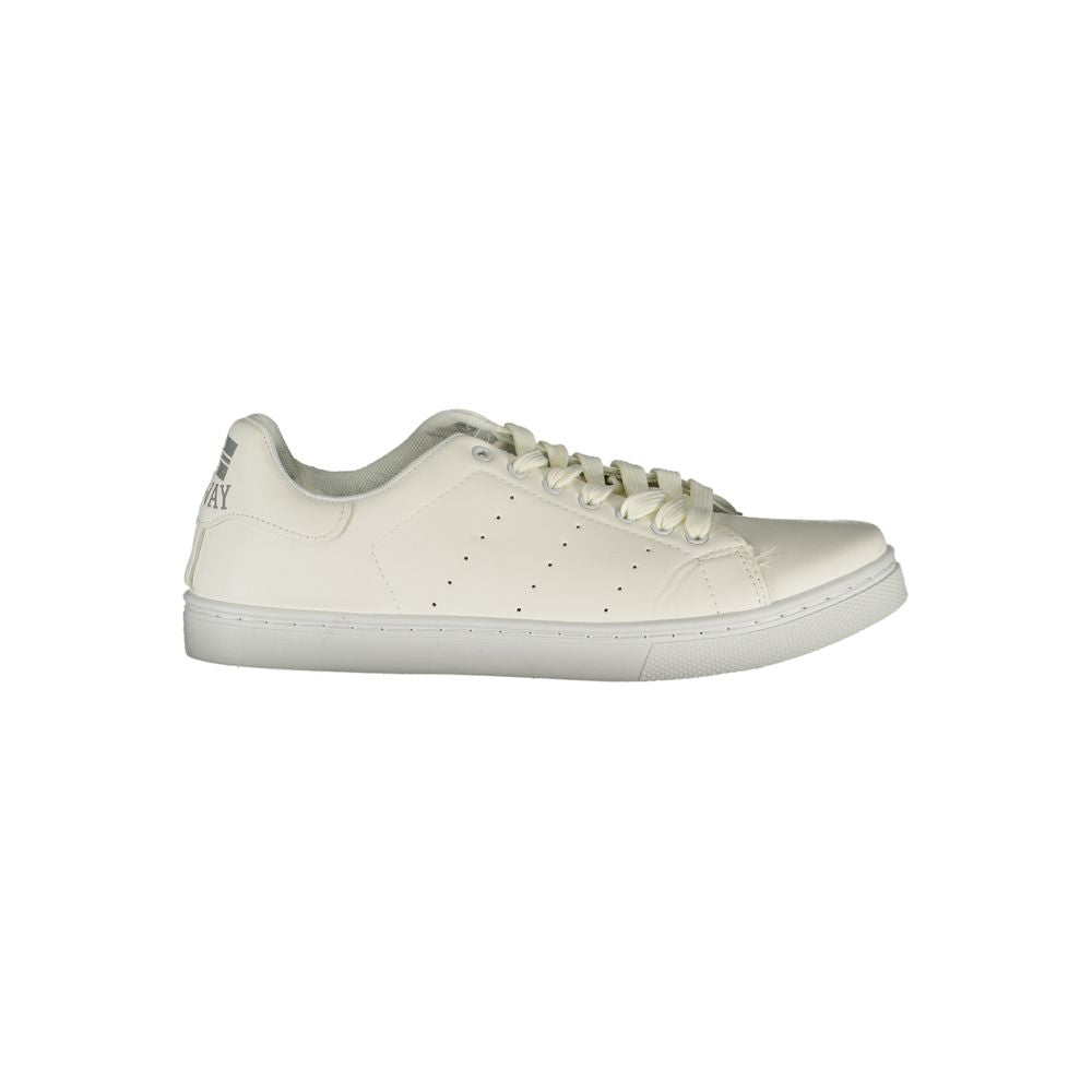 Sneaker aus weißem Polyester