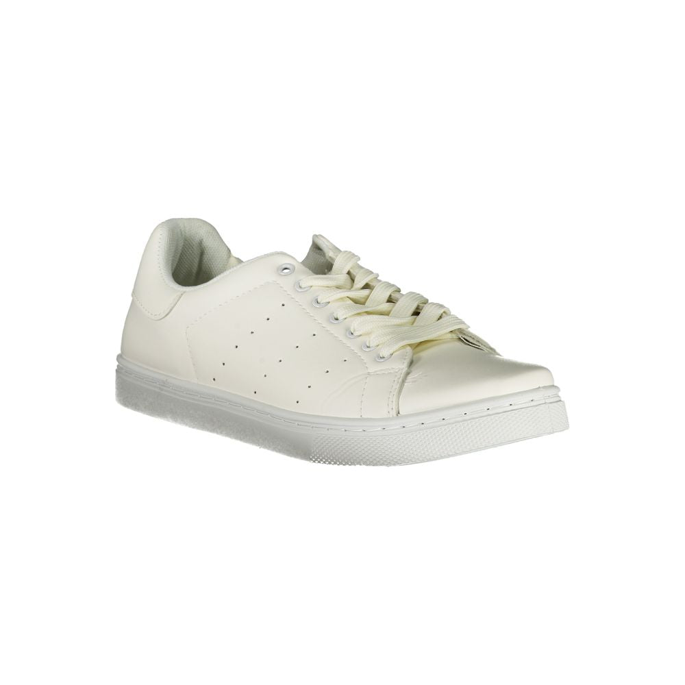 Sneaker aus weißem Polyester