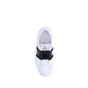 Schwarze Low-Top-Sneaker aus Kalbsleder Bos Taurus