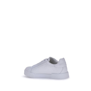 Weiße Gummisohle Sneakers mit niedrigem Schaft