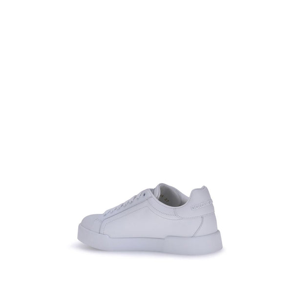 Weiße Gummisohle Sneakers mit niedrigem Schaft