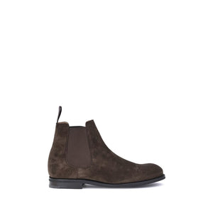 Braune Kalbshaut Bos Taurus Chelsea-Boots
