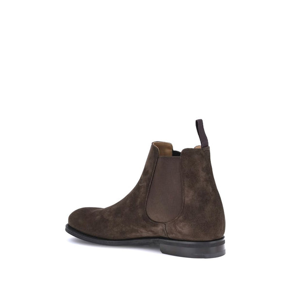 Braune Kalbshaut-Stiefeletten aus Bos Taurus
