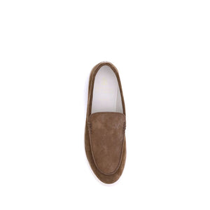 Braune Kalbshaut Bos Taurus Sneakers mit niedrigem Schaft