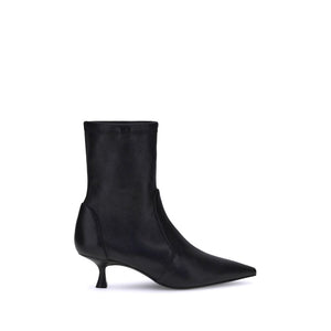 Schwarze Kalbshaut Bos Taurus Stiefeletten