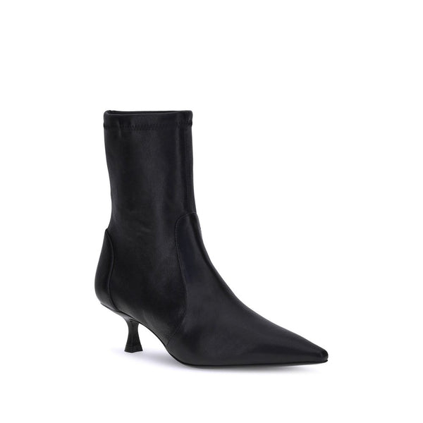 Schwarze Kalbshaut Bos Taurus Stiefeletten