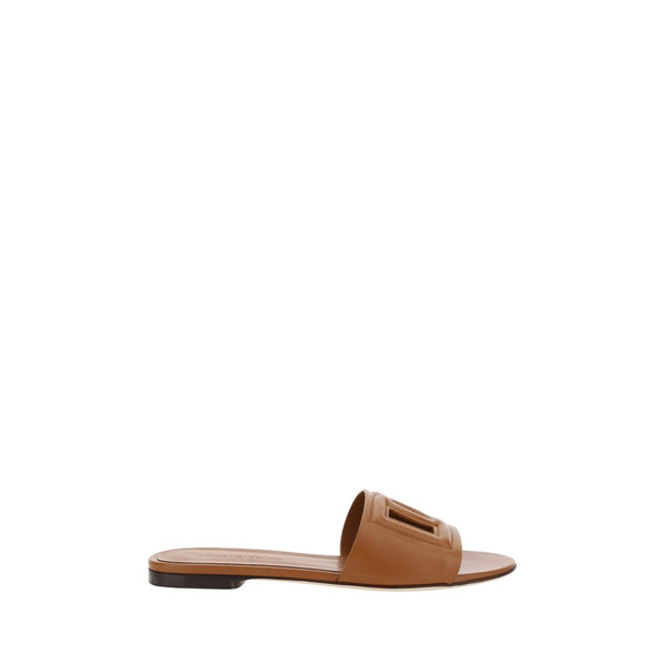 Braune Kalbshaut Bos Taurus Sandalen
