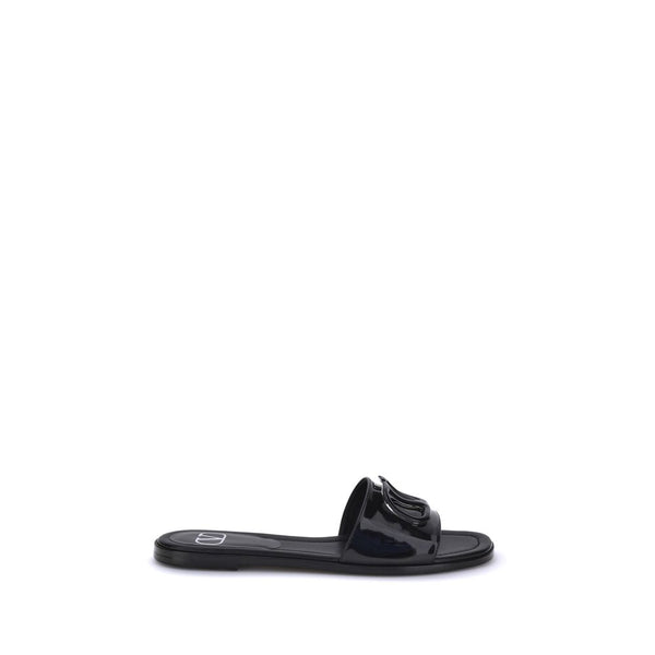 Schwarze Kalbsleder Bos Taurus Sandalen