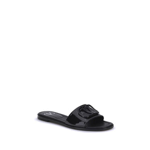Schwarze Kalbsleder Bos Taurus Sandalen