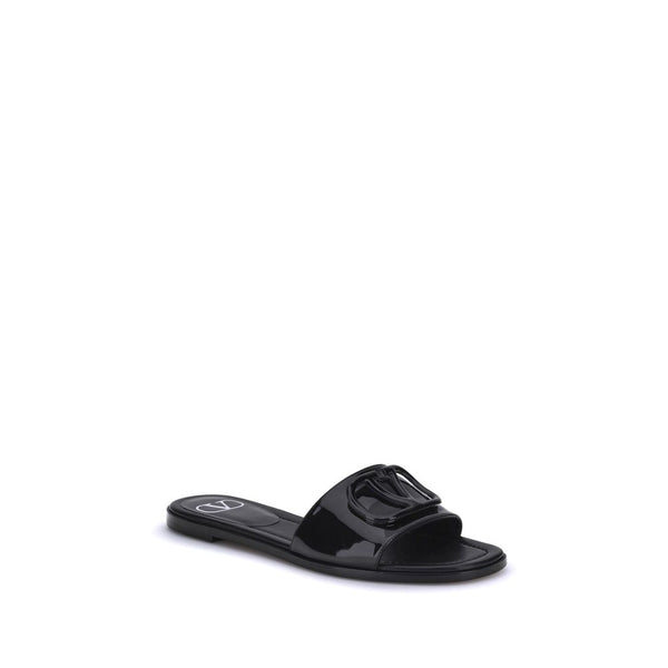 Schwarze Kalbsleder Bos Taurus Sandalen