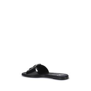 Schwarze Kalbsleder Bos Taurus Sandalen