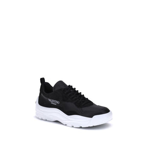 Schwarze Sneakers aus Kalbsleder Bos Taurus