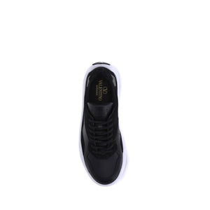 Schwarze Sneakers aus Kalbsleder Bos Taurus