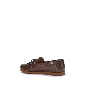 Braune Kalbsleder Bos Taurus Slipper