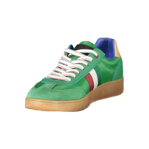 Grünes Leder Herren Sneaker