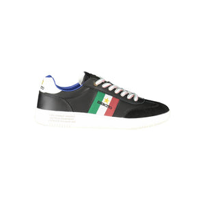 Schwarzes Leder Herren Sneaker