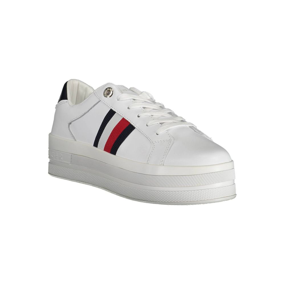 Sneaker aus weißem Polyester