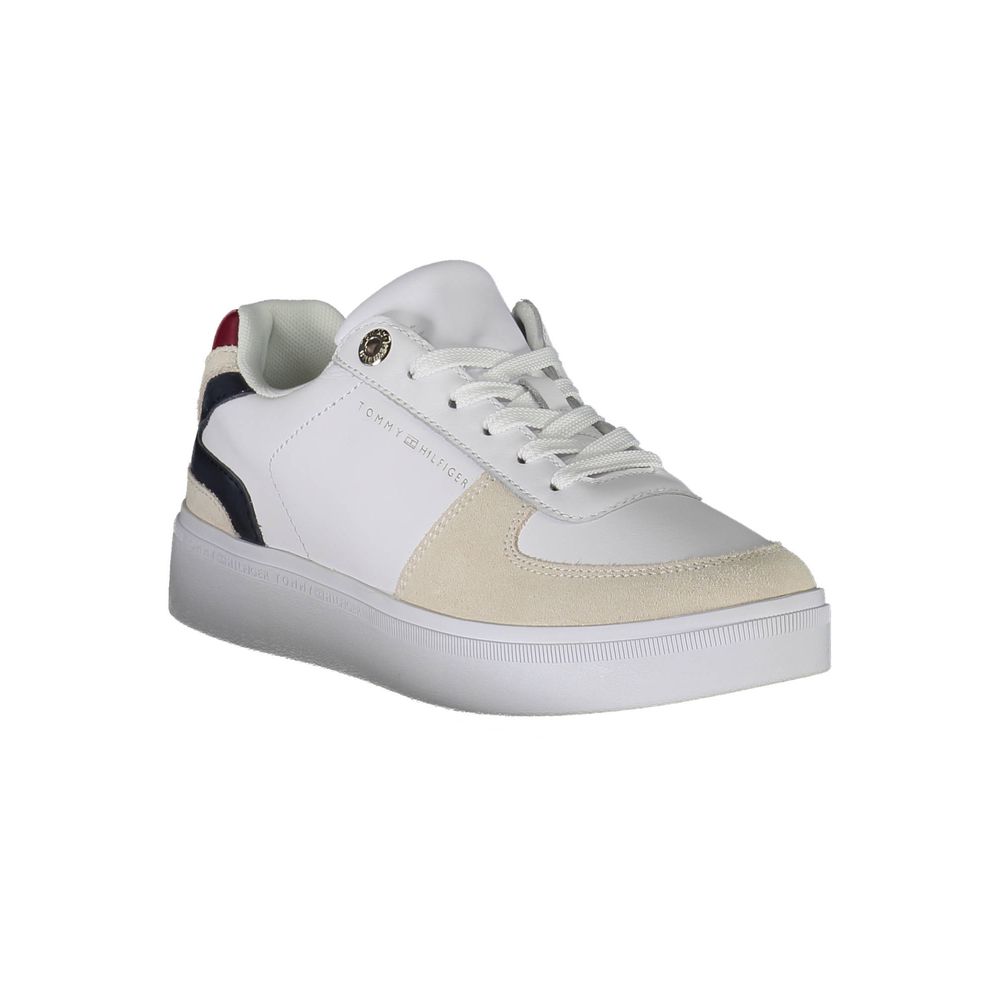 Sneaker aus weißem Polyester