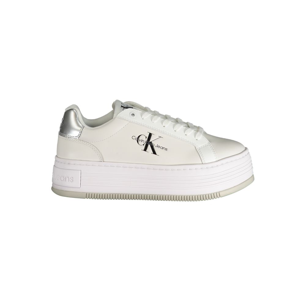 Sneaker aus weißem Polyester