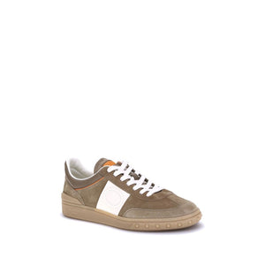 Braune Kalbshaut Bos Taurus Chunky Sneakers