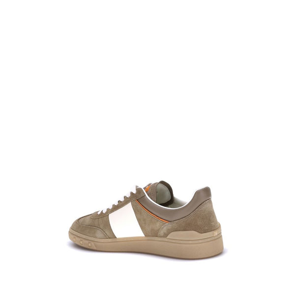 Braune Kalbshaut Bos Taurus Chunky Sneakers