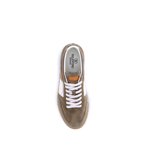 Braune Kalbshaut Bos Taurus Chunky Sneakers