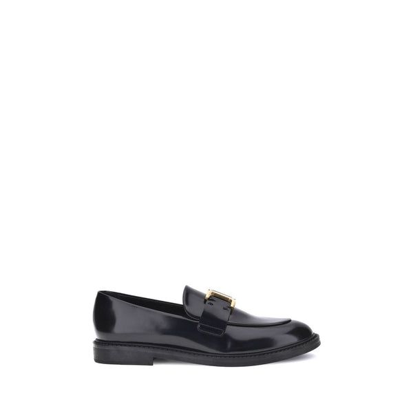 Schwarze Kalbsleder Bos Taurus Slip-On Loafer