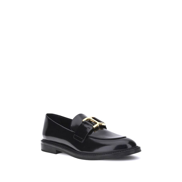 Schwarze Kalbsleder Bos Taurus Slip-On Loafer
