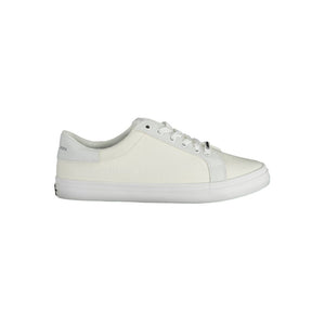 Sneaker aus weißer Baumwolle