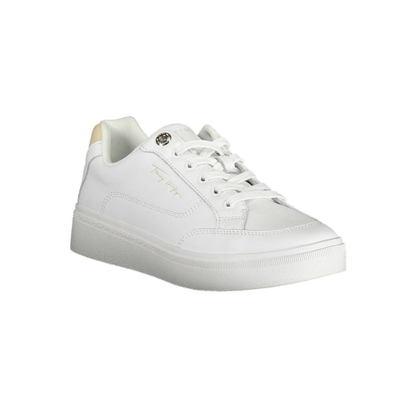 Sneaker aus weißem Polyester