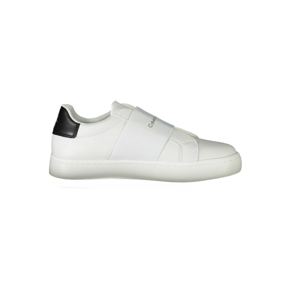 Sneaker aus weißem Polyester