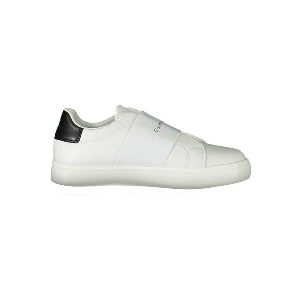 Sneaker aus weißem Polyester
