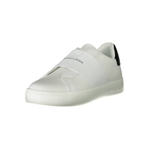 Sneaker aus weißem Polyester