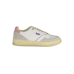 Weißes Kunstleder Sneaker